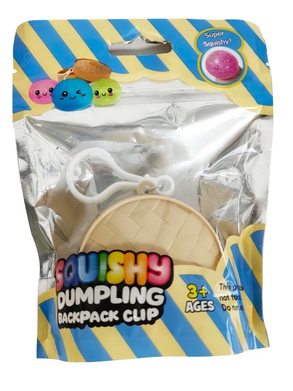 Squishy Dumpling Backpack Clip Keychain - Mystery Blind Bag 🆕